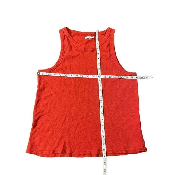 Madewell red orange tank top modal cotton blend size XL - Picture 2 of 5